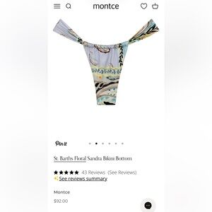 ✨ NWT MONTCE St. Barths Floral Sandra Bikini Bottom